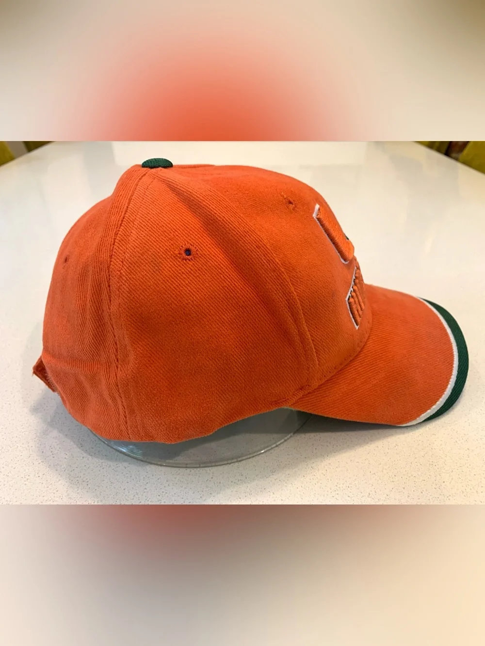 Vintage Miami Hurricanes Orange & Green Logo Cap with Adjustable Strap